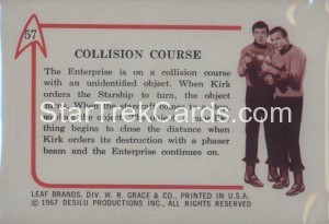 Star Trek Leaf Trading Card 57 Back