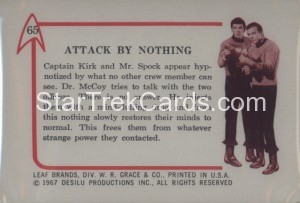 Star Trek Leaf Trading Card 65 Back