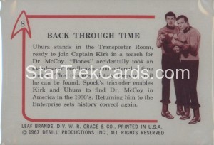 Star Trek Leaf Trading Card 8 Back