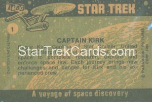 Star Trek ABC Trading Card 1 Back