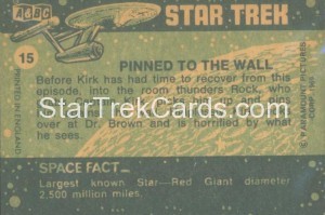 Star Trek ABC Trading Card 15 Back