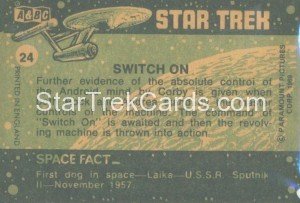 Star Trek ABC Trading Card 24 Back