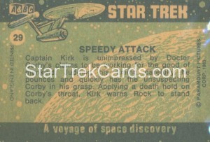Star Trek ABC Trading Card 29 Back