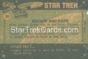 Star Trek ABC Trading Card 30 Back