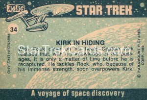 Star Trek ABC Trading Card 34 Back