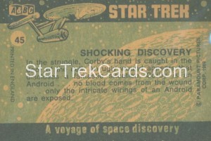Star Trek ABC Trading Card 45 Back