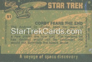 Star Trek ABC Trading Card 51 Back