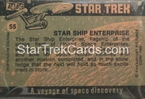 Star Trek ABC Trading Card 55 Back