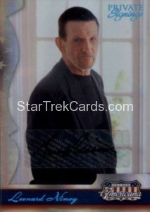 2007 Americana Private Signings Trading Card Leonard Nimoy