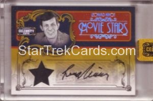 Americana Celebrity Cuts Movie Stars Signature Materials MS LN Trading Card