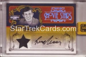 Americana Celebrity Cuts Movie Stars Signature Materials MS LN Trading Card