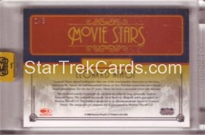 Americana Celebrity Cuts Movie Stars Signature Materials MS LN Trading Card BACK