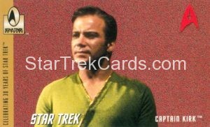 Celebrating 30 Years of Star Trek Action Figure Cards Captain Kirk