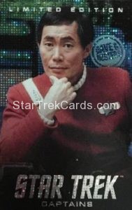 Dave Busters Star Trek Captains Arcade Trading Card Limited Edition Captain Sulu