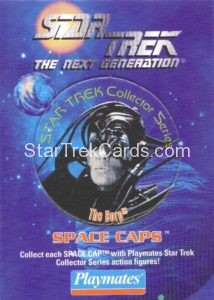 Federation Edition Playmates Action Figure Space Caps Trading Card Borg