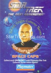 Federation Edition Playmates Action Figure Space Caps Trading Card Captain Picard in Dress Uniform