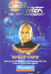 Federation Edition Playmates Action Figure Space Caps Trading Card Captain Picard in Dress Uniform