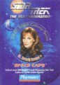 Federation Edition Playmates Action Figure Space Caps Trading Card Dr Beverly Crusher