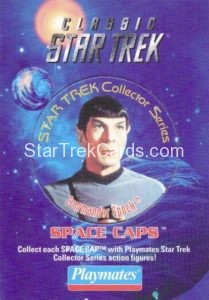 Federation Edition Playmates Action Figure Space Caps Trading Card Mr Spock