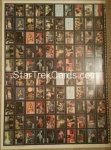 Star Trek 25th Anniversary Series II Trading Card Uncut Blue Sheet