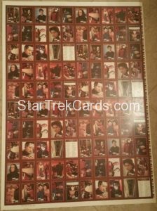 Star Trek 25th Anniversary Series II Trading Card Uncut Red Sheet