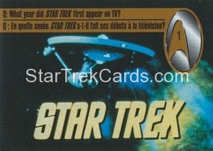 Star Trek 30th Anniversary Kellogg’s Trading Card 1