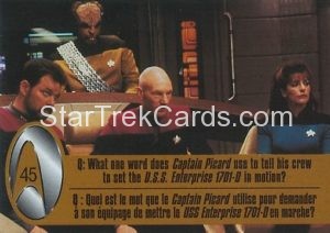 Star Trek 30th Anniversary Kellogg’s Trading Card 45