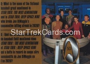 Star Trek 30th Anniversary Kellogg’s Trading Card 50