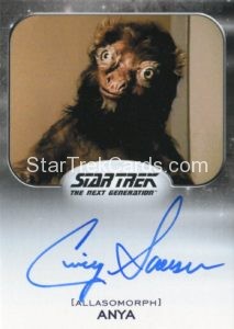 Star Trek 50th Anniversary Trading Card Autograph Cindy Sorenson