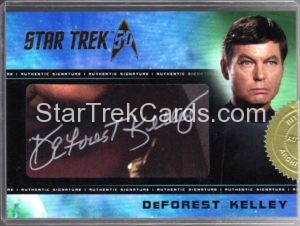 Star Trek 50th Anniversary Trading Card Autograph DeForest Kelley 2