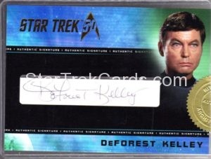 Star Trek 50th Anniversary Trading Card Autograph DeForest Kelley