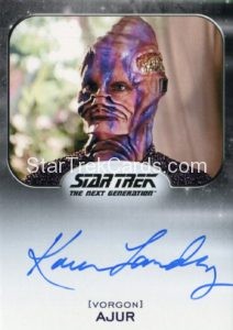 Star Trek 50th Anniversary Trading Card Autograph Karen Landry