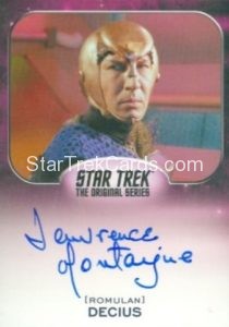 Star Trek 50th Anniversary Trading Card Autograph Lawrence Montaigne