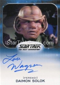 Star Trek 50th Anniversary Trading Card Autograph Lou Wagner