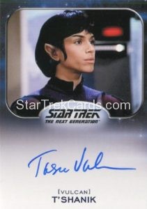 Star Trek 50th Anniversary Trading Card Autograph Tasia Valenza