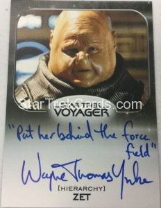 Star Trek 50th Anniversary Trading Card Autograph Wayne Thomas Yorke Variant