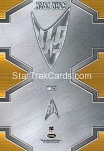 Star Trek 50th Anniversary Trading Card DRC1 Back