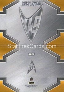 Star Trek 50th Anniversary Trading Card DRC2 Back