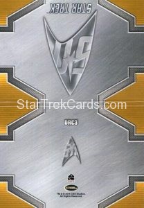 Star Trek 50th Anniversary Trading Card DRC3 Back