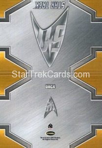 Star Trek 50th Anniversary Trading Card DRC4 Back