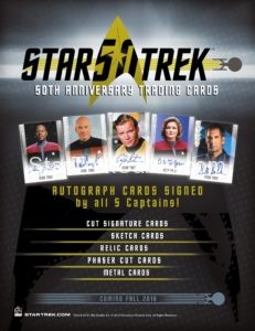 Star Trek 50th Anniversary Trading Card Digital Sell Sheet