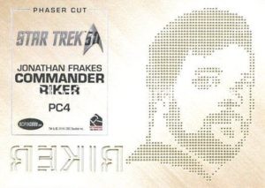 Star Trek 50th Anniversary Trading Card PC4 Back