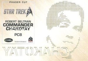 Star Trek 50th Anniversary Trading Card PC8 Back