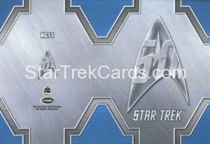 Star Trek 50th Anniversary Trading Card RC11 Back