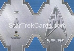 Star Trek 50th Anniversary Trading Card RC13 Back