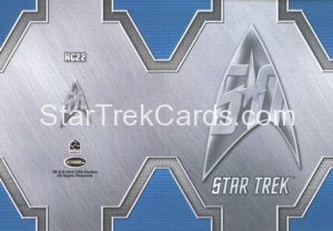 Star Trek 50th Anniversary Trading Card RC22 Back 1