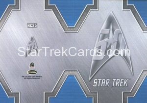 Star Trek 50th Anniversary Trading Card RC25 Back