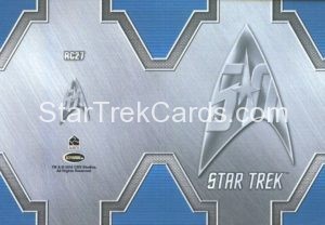 Star Trek 50th Anniversary Trading Card RC27 Back