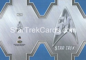 Star Trek 50th Anniversary Trading Card RC29 Back