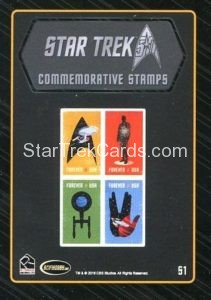 Star Trek 50th Anniversary Trading Card S1 Back